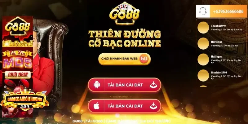 GO88 Tính năng nổi bật khi tham gia cổng game uy tín GO88